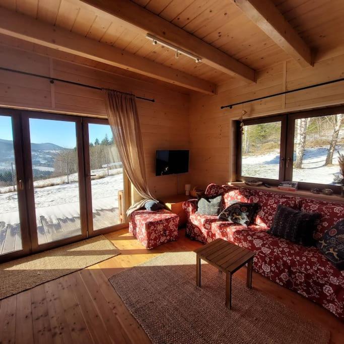 Panorama Sucha Gora ,lesny Ferienhaus Skawica (Lesser Poland)